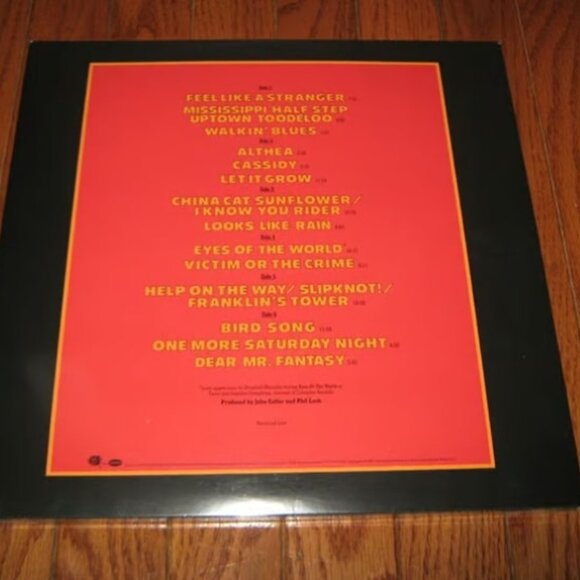 Grateful Dead Without A Net 3-LP ~ Exclusive Colored Vinyl ~ New/Sealed! - Picture 3 of 3